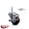 Service Caster 3 Inch High Temp Glass Filled Nylon 58 Inch Threaded Stem Caster with Brake SCC-TS20S314-GFNSHT-TLB-58212 - alternate 2